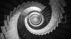 Spiral Staircase Digital Download B&W Architecture Poster Abstract Geometry Art