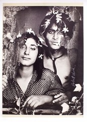 Robert Vavra Black and White Photograph Portrait Signed Hawaiian Couple