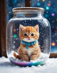4 Kitten Poster Cute Cat Modern Wallpaper Picture Background Image JPEG