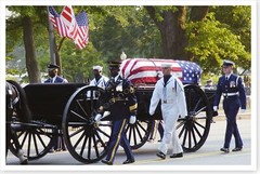 President Ronald Reagan Funeral Horse Drawn Caisson Silver Halide Photo