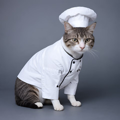Photography of a Chef Cat, digital photography, virtual chef