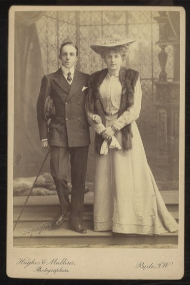 Cabinet Photo King Alfonso XIII of Spain with Wife Victoria… – 12267