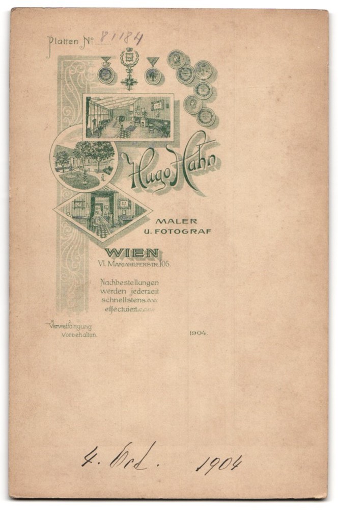 Photograph Hugo Hahn, Vienna, Mariahilferstr. 105, View Vienna, Living Room and Ate