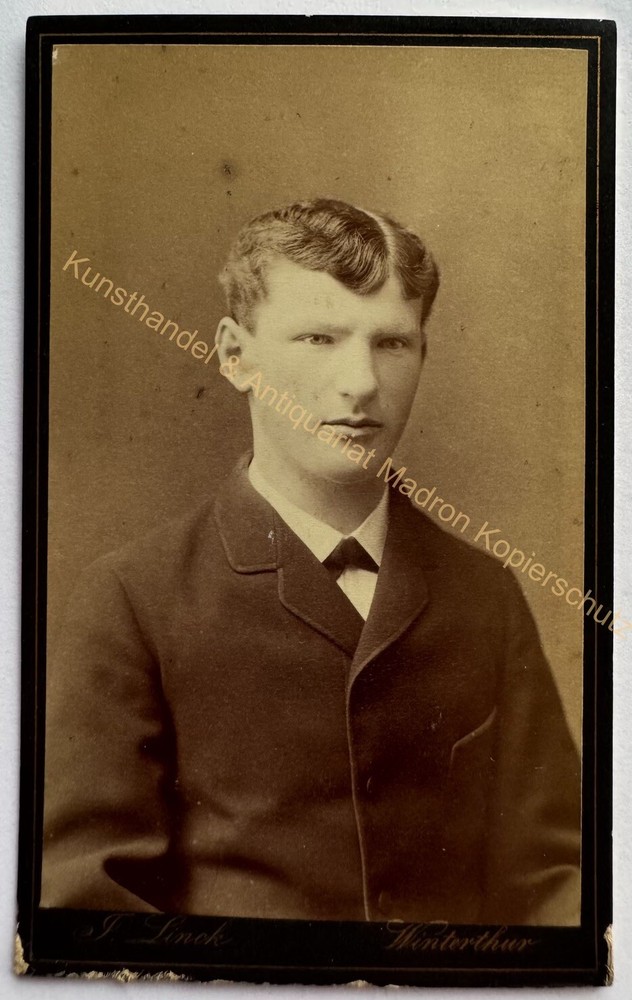 orig. CDV photo photograph picture old Mr. Mann fashion around 1885 Winterthur Linck