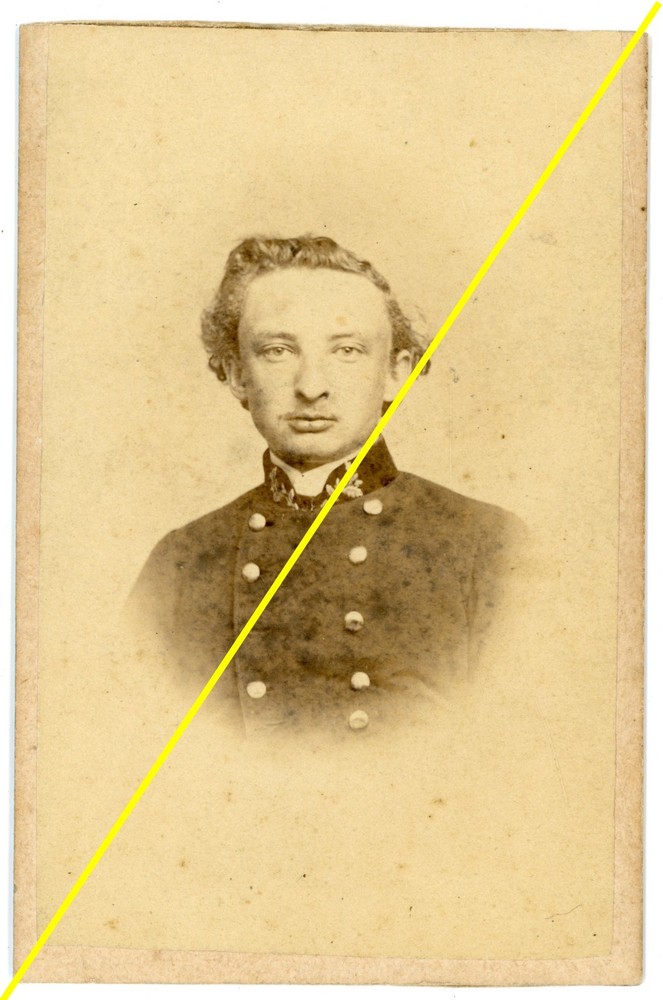 CDV Photo – Ck. Akademik (student) Franz Machek-Vienna – 21. 6. 1866