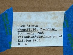 Dick Arentz, Wheatfield, Torhouse, Scotland, 1985, Palladium / Platinum Print