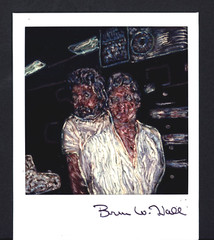 ORIGINAL POLAROID MANIPULATED SX-70 PHOTO A MARRIED COUPLE