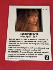 1995 PLAYBOY PLAYMATE AUTHENTIC JENNIFER JACKSON #/2750 AUTOGRAPH «OVERDOSE»
