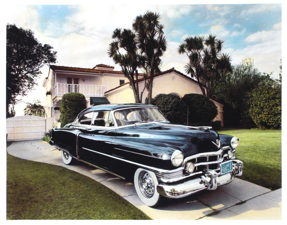CADILLAC 1950 GICLEE COLOR DRAMATIC PIGMENT PRINT 30X40″ VINTAGE SALMIERI SIGNED
