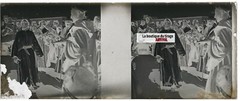 Maghreb Characters, Stereo Glass Plate, Black & White Negative 4.5×10.7 Cm
