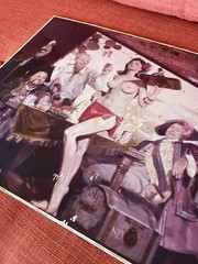 VTG Pirate Tavern Photograph on Board MCM Estate, Pin Up, Tiki Bar Nautical Art