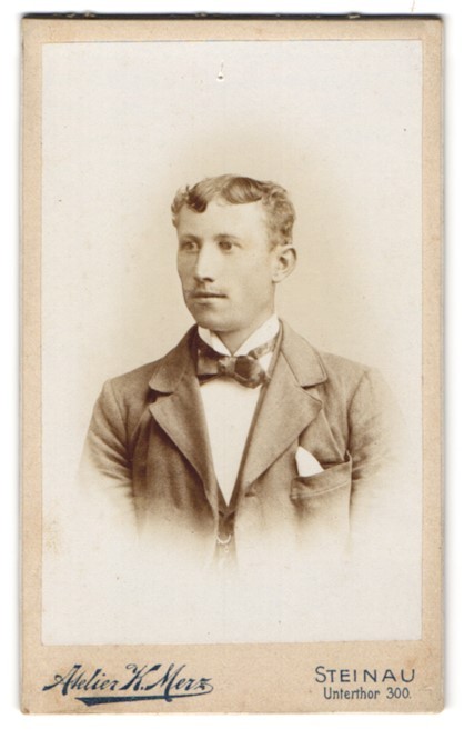 Photography studio K. Merz, Steinau, Unterthor 300, portrait of a young man
