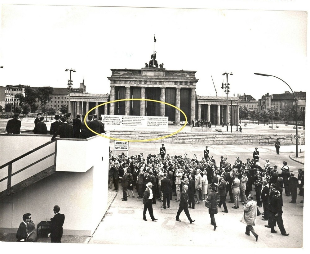21x16cm org archive photo 1963 President John F. Kennedy in Berlin photo