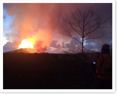 2018 Kilauea Volcano Fissure 8 Lava Fountain Silver Halide Photo