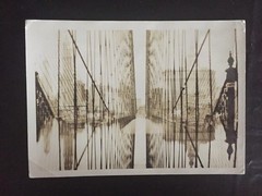 NEW YORK CITY ART ARCHITECTURAL STUDY: New York through Brooklyn Bridge Photo