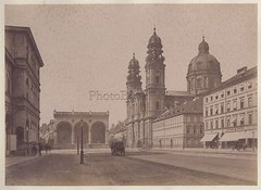 Munich Munich Odeonsplatz Theatinerkirche Germany Vintage Album