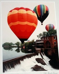 PAIR John David Geery HOT AIR BALLOON PHOTOS SIGNED 13.5″ X 15.5″