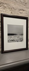 Framed Black and white Photograph of an Ocean Wave By Ty Dikhoff created in 1999