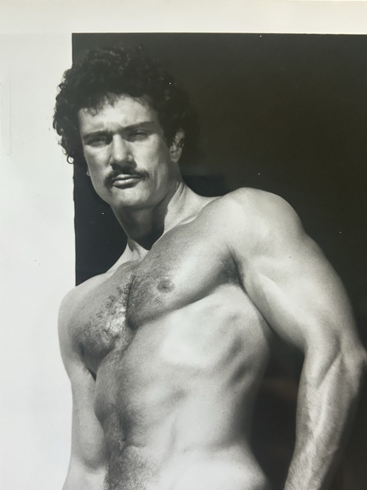 Vintage Photo KYLE HAZARD Target Studios 5×7 Male Physique Hairy Beefcake Stache