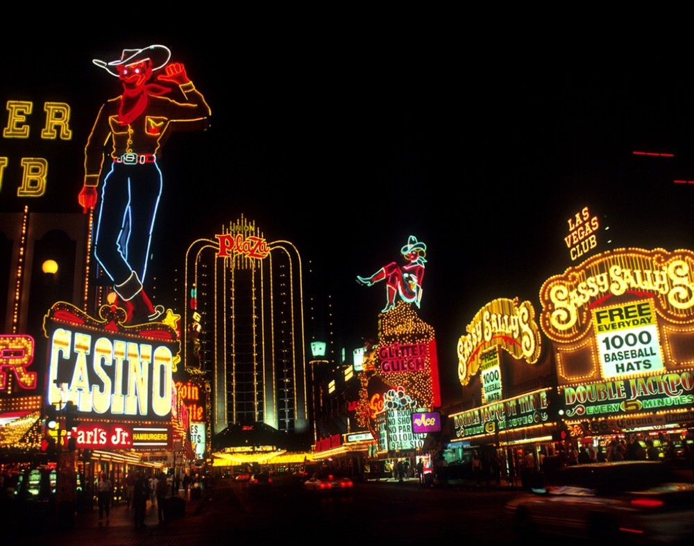 Fremont Street in downtown Las Vegas, Nevada 11″x14″ Photograph Print 11×14