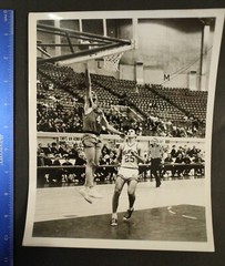 Vintage Basketball Oklahoma City (OCU), Gulf, black and white, 8×10,