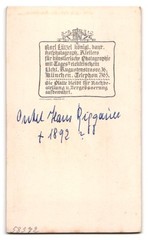 Photography Karl Lützel, Munich, Augustenstr. 16, Hans Ripgauer with glasses and