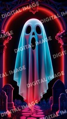 Digital Art Picture Image Photo Wallpaper Background Desktop AI 3D Kawaii Ghost