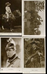 Lot Of 4 Photographs On Cards Harry LIEDTKE And TOM MIX