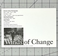Alastair Finlay (1943-2009) Art Show Announcement Card 2002 – Winds Of Change