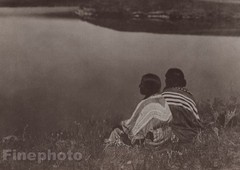 1900/72 Photogravure NATIVE AMERICAN INDIAN Piegan Tribe Art EDWARD CURTIS 11×14