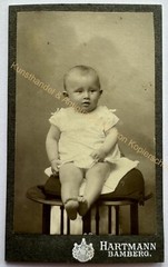 orig. CDV photo photography picture old child children fashion around 1890 Hartmann Bamberg