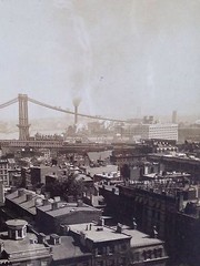 C1900 New York City Photo. Brooklyn Bridge Williamsburg Bridge. August Loeffler