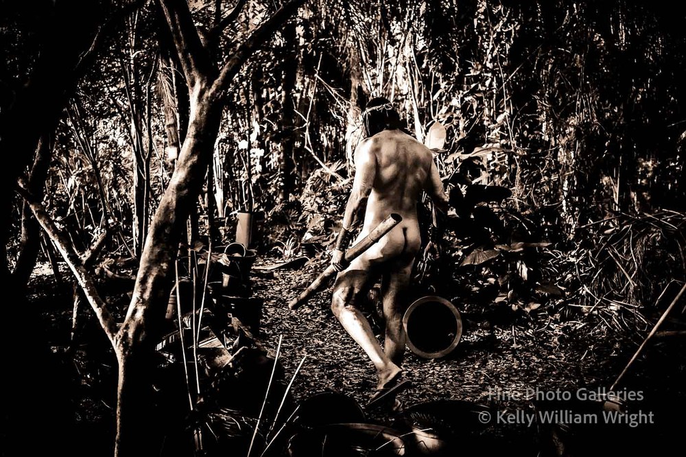 Original Male Nude KELLY WILLIAM WRIGHT Muscle Men JUNGLE WORK #20 – 9×13 Photo