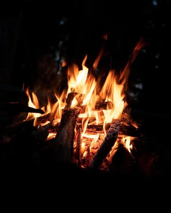 Digital Image Picture Photo Pic Wallpaper Background Burning Wood Fire Pit 3387