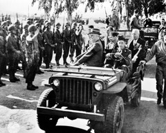 New World War II Photo: Franklin Roosevelt Reviews Troops, Casablanca – 6 Sizes!