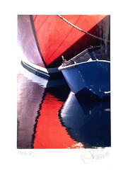 John Peer Signed Nautical Art Photograph Boat Boating Marine