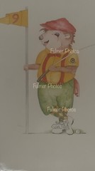 VTG 1960s CHIPPER Chipmunk HOLE #9 Golf Art Humor Decor POSTER PHOTO 11×14 COA