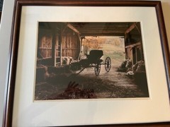 Bill Coleman – Amish Buggy – Photography Matted & Framed 26.5″ x 22.5″ – Signed!