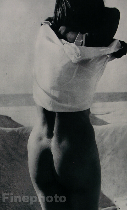 1935 Vintage FEMALE NUDE Woman Butt Germany Photo Gravure Art By ARVID GUTSCHOW