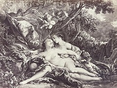Curiosa Albumen Photograph Engraving François Boucher A. Calavas Paris 1875