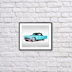 Classic Cars – 1955 Ford Thunderbird – Print