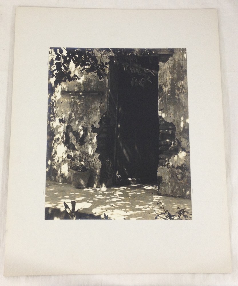 Vintage Black & White Photo M Kazan GARDEN PATIO ANTIGUA GUATEMALA 1968 #21