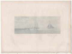1900 ALFRED STIEGLITZ Photogravure, The Landing of the Boats, Photographic Times