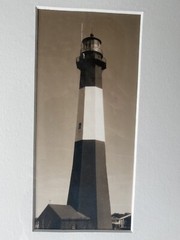 Tybee Island Lighthouse Photograph Original SIGNED Framed Picture