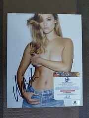 NINA AGDAL Actress / Sports Illustrated Hand Signed 8 X 10 Autograph GA COA