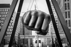 Joe Louis Fist Printed Photo, Downtown Detroit Photography Wall Art