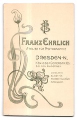 Photograph Franz Ehrlich, Dresden, Königsbrückerstr. 105, Young Woman in Elegant