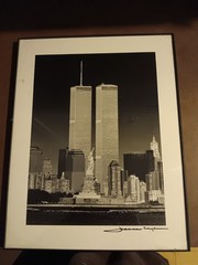 Retro WTC black and white photography by professional in frame 14×11