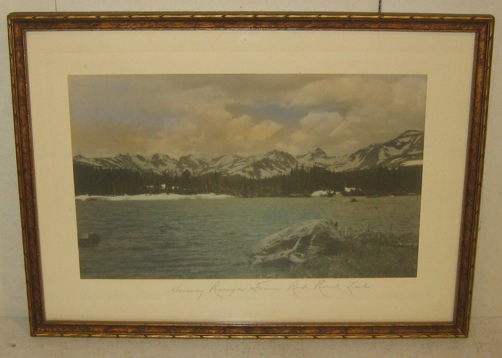 EBEN FINE *RED ROCK LAKE* ROCKY MOUNTAINS PHOTO – IMPORTANT BOULDER PHOTOGRAPHER