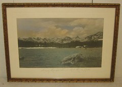 EBEN FINE *RED ROCK LAKE* ROCKY MOUNTAINS PHOTO – IMPORTANT BOULDER PHOTOGRAPHER